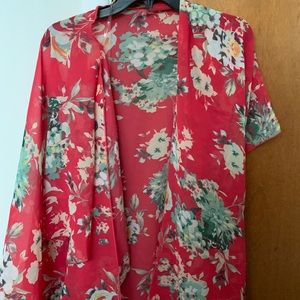 Floral Beachy Cover up Cardigan